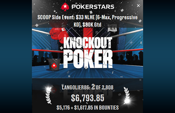 Основатель ФиатЛаб и бакалавр Дима Langolier86 занял 2 место на PokerStars и выиграл $6,7к.