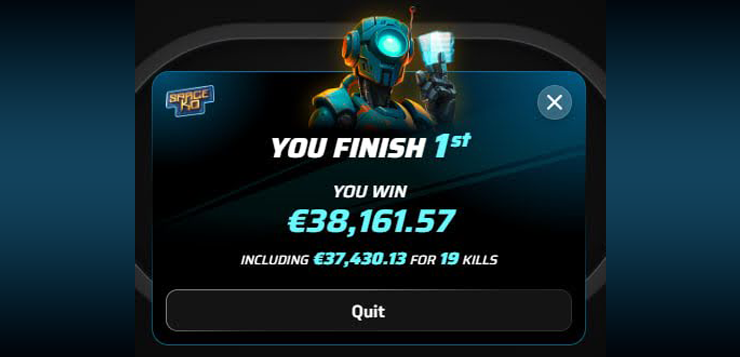 Самый впечатляющий - у абитуриента Дмитро Renard. Он выиграл €38к, заняв первое место в Space KO на Winamax.